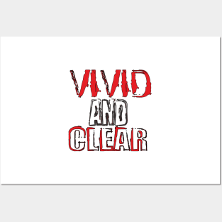 vivid and clear Posters and Art